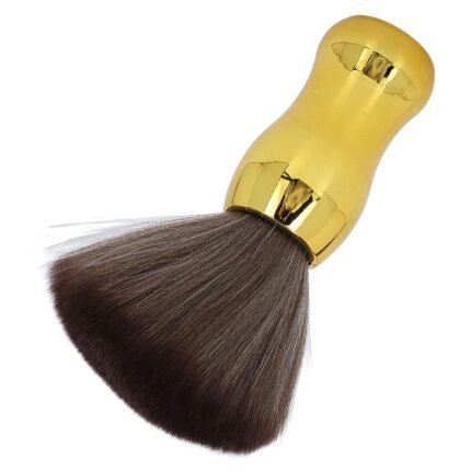 Barber Neck Duster - Soft Nylon Hair Cleaning Brush (Gold)